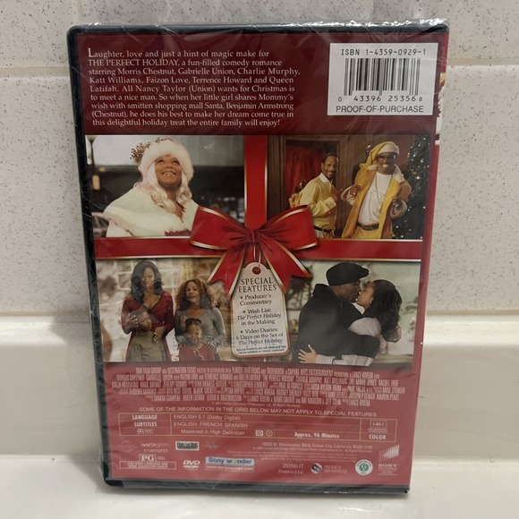 The Perfect Holiday (DVD, 2007), Morris Chestnut, Gabrielle Union  NEW Sealed - Picture 3 of 5